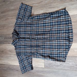 David Taylor Plaid Short Sleeve Button Down With A Pocket
